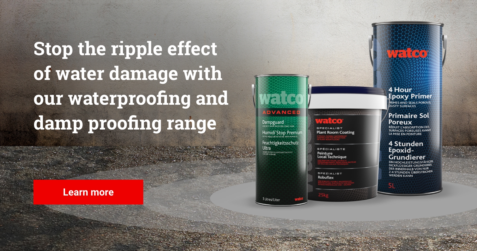 Waterproofing and damp proofing range