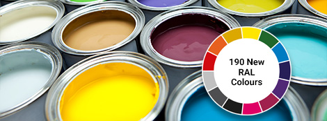 Paint your floors brighter – choose from 190 new RAL colours