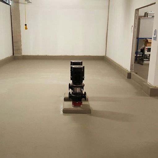 Example of plant room coating floor