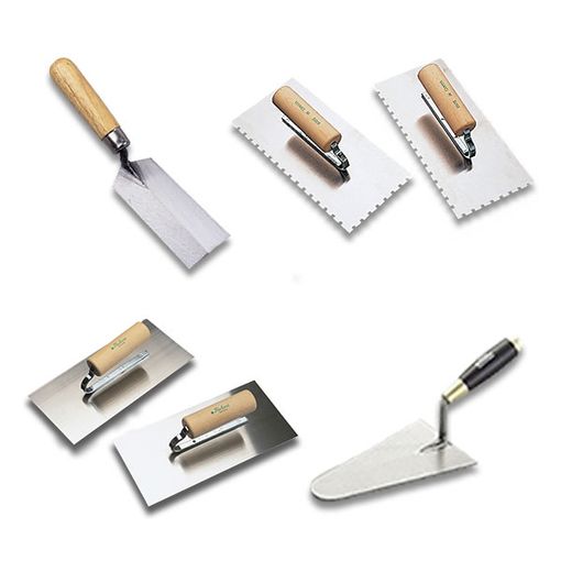 Selection of trowels and floats