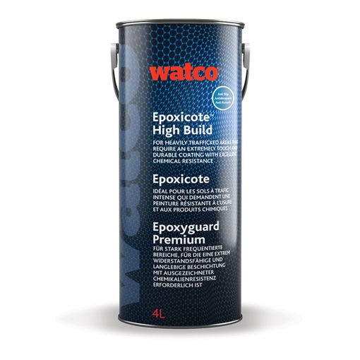 Watco Epoxicote High Build Anti Slip, DEEP RED, 4L